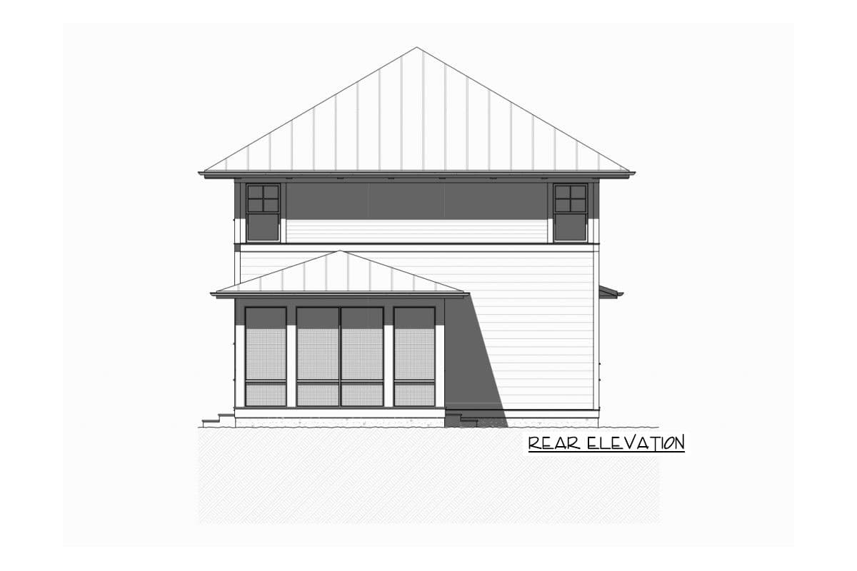 Plan 970026VC: Vacation Home with Upstairs Bunkroom - Image #7 - Coastal, Country, New American, Transitional, Vacation
