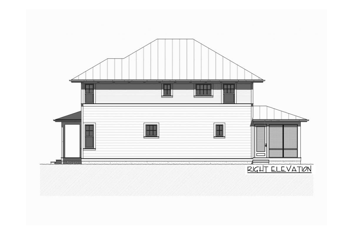 Plan 970026VC: Vacation Home with Upstairs Bunkroom - Image #8 - Coastal, Country, New American, Transitional, Vacation