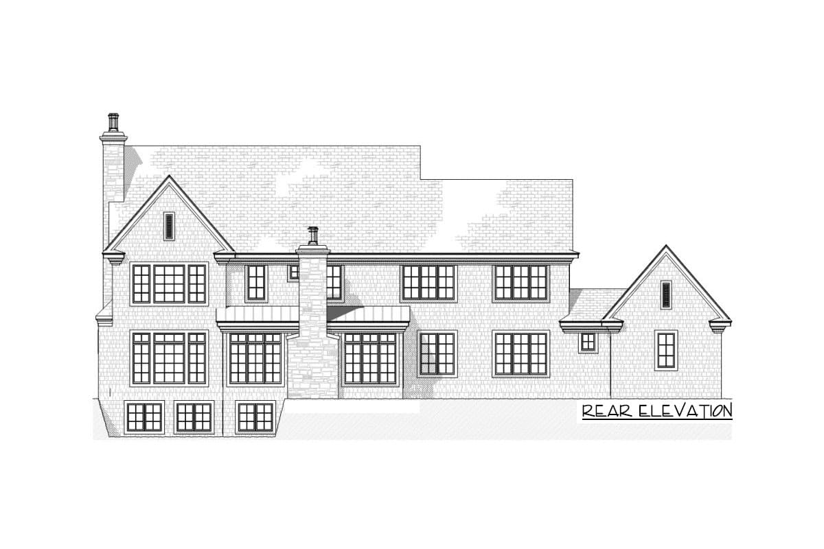 Plan 970028VC: Four-Bed French Country Home Plan with Hearth Room - 3790 Sq Ft - Image #11 - European, French Country