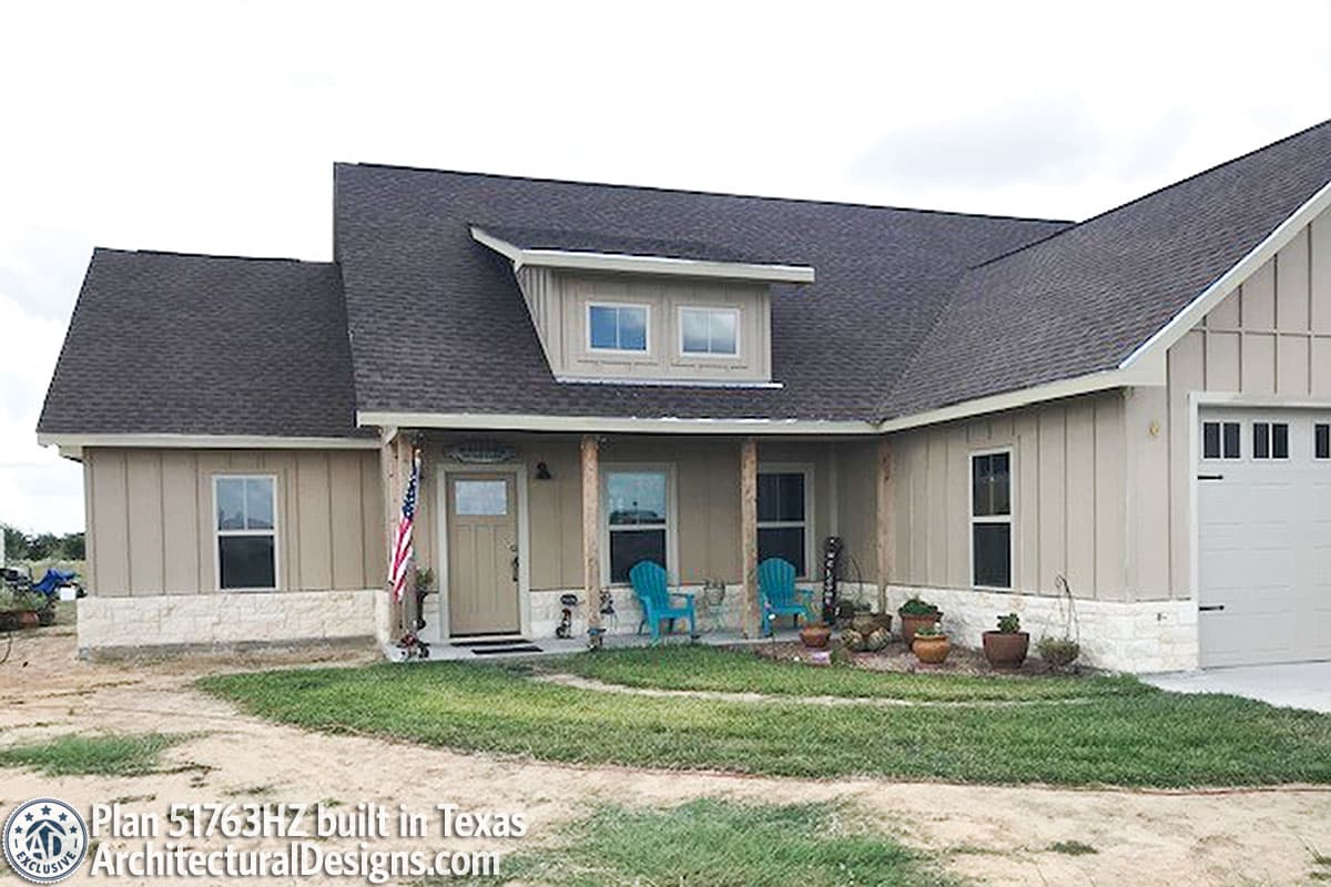 build gallery item - House Plan 51763HZ comes to life in Texas