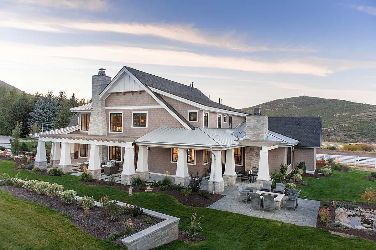Plan 18295BE: 4-Bed Luxury Craftsman with Wrap-Around Porch - 4863 Sq Ft - Image #4 - Craftsman, Mountain, New American, Northwest