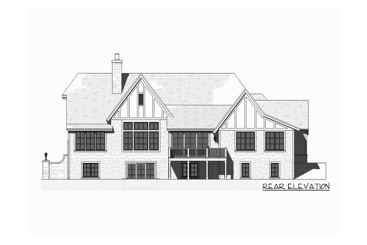 Plan 970038VC: Tudor House Plan with Optional Finished Lower Level - Image #10 - European, New American, Tudor
