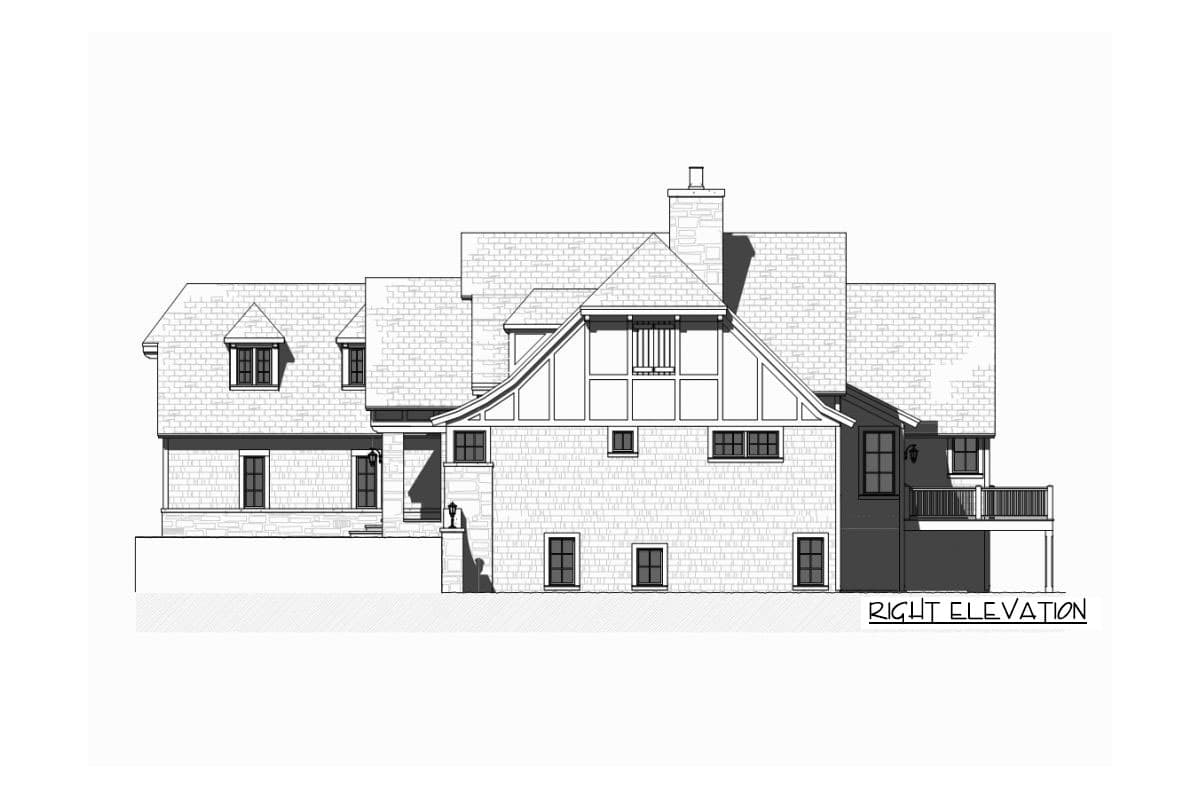 Plan 970038VC: Tudor House Plan with Optional Finished Lower Level - Image #11 - European, New American, Tudor