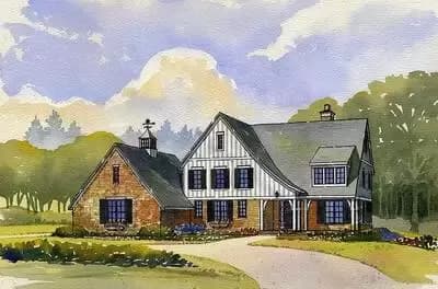 Gracious Traditional House Plan with Sun Room