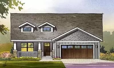 3-Bed Craftsman with Walkout Family Room
