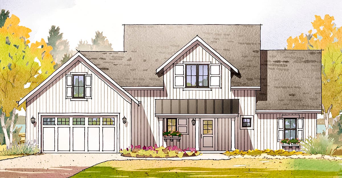 Plan 970048VC: Open Layout Farmhouse Plan - 1930 Sq Ft - Image #17 - Country, Farmhouse, Modern Farmhouse, New American, Traditional