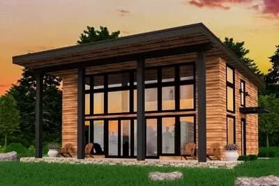Modern 2-Bed House Plan - 1538 Sq Ft