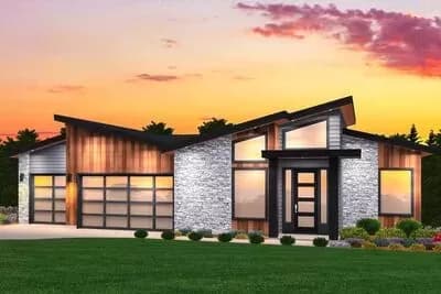 Modern House Plan with Exciting Curb Appeal