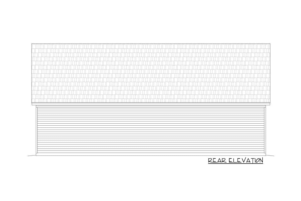 Plan 68482VR: Traditional 4-Car Garage with Huge Loft Above - Image #4 - Country, Traditional