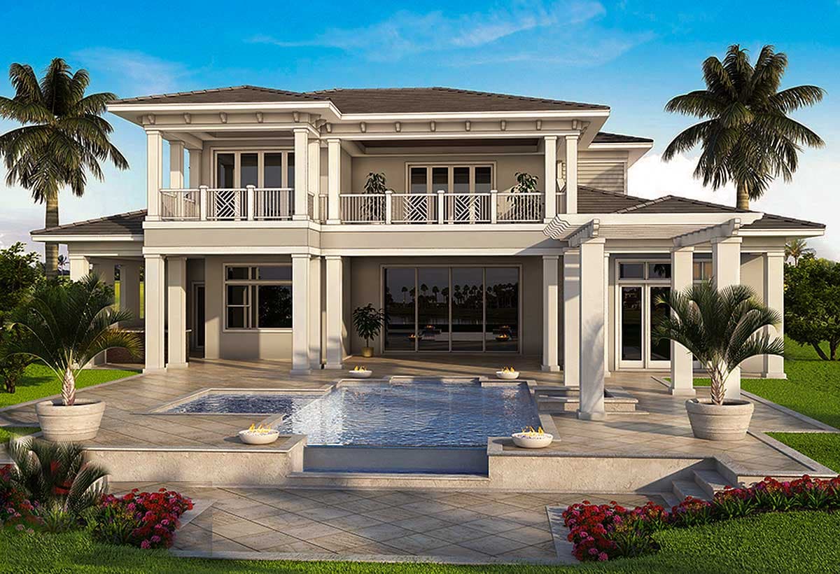 Plan 86051BW: Spacious Tropical House Plan - 5464 Sq Ft - Architectural Designs - Image #14 - Coastal, Coastal Contemporary, European, Florida-Style, Southern