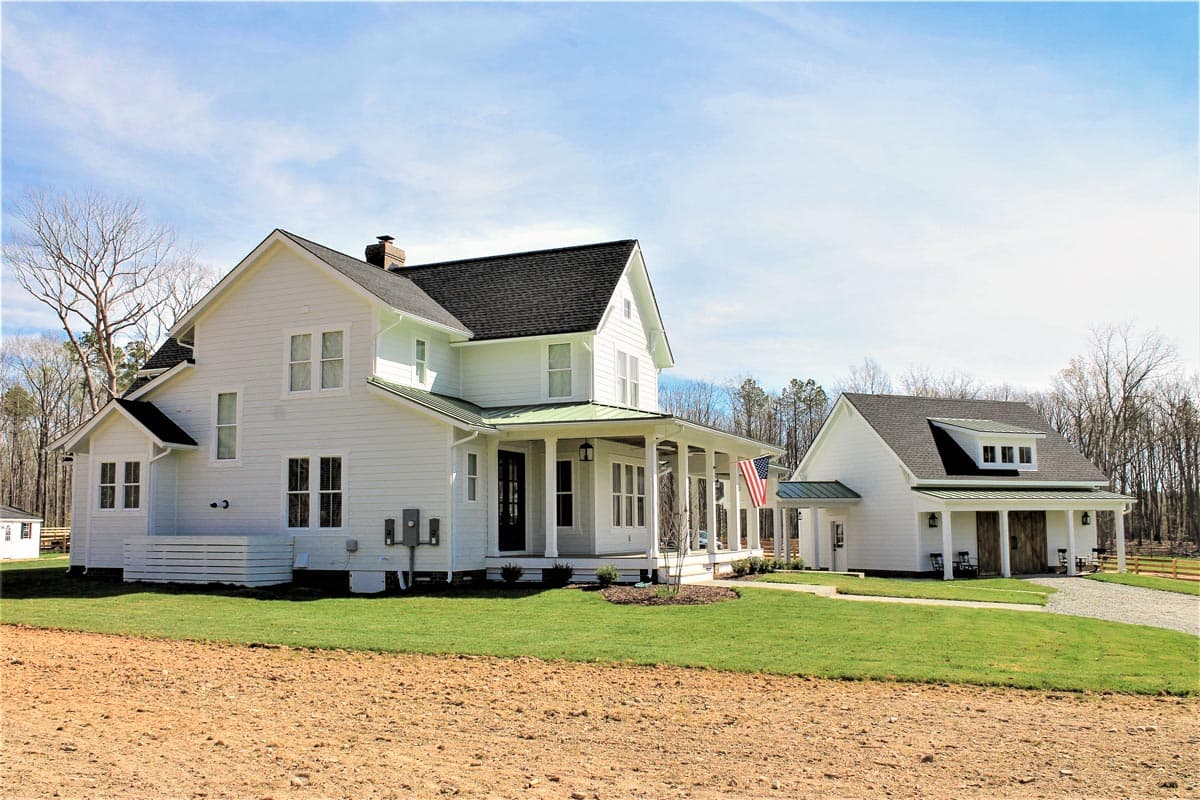 Plan 500018VV: Quintessential American Farmhouse with Detached Garage and Breezeway - 3134 Sq Ft - Image #4 - Cottage, Country, Farmhouse, Modern Farmhouse, New American, Southern, Traditional