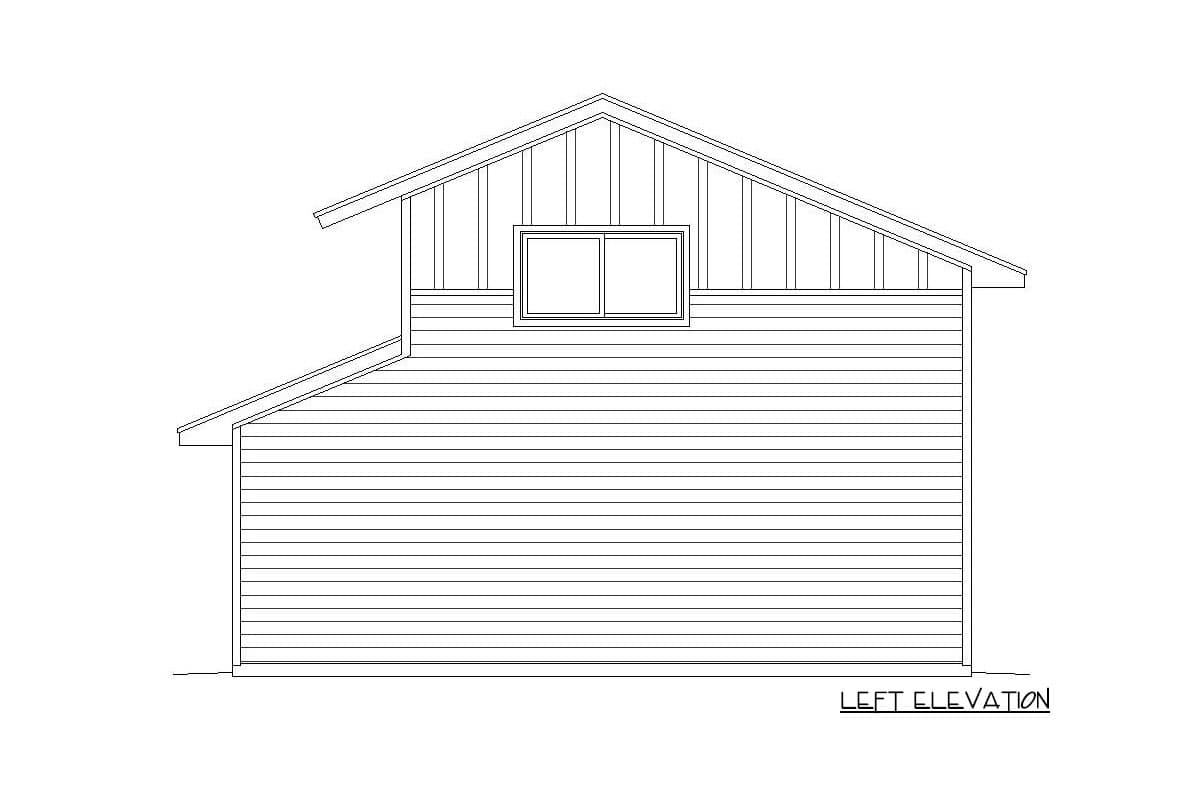 Plan 68484VR: Northwest Garage with Future Man Cave - Image #5 - Contemporary