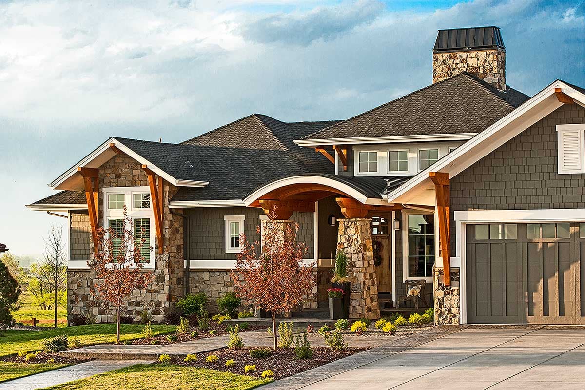 Plan 95039RW: Craftsman House Plan with Striking Entry Porch - Image #6 - Craftsman, Mountain, New American, Northwest, Rustic