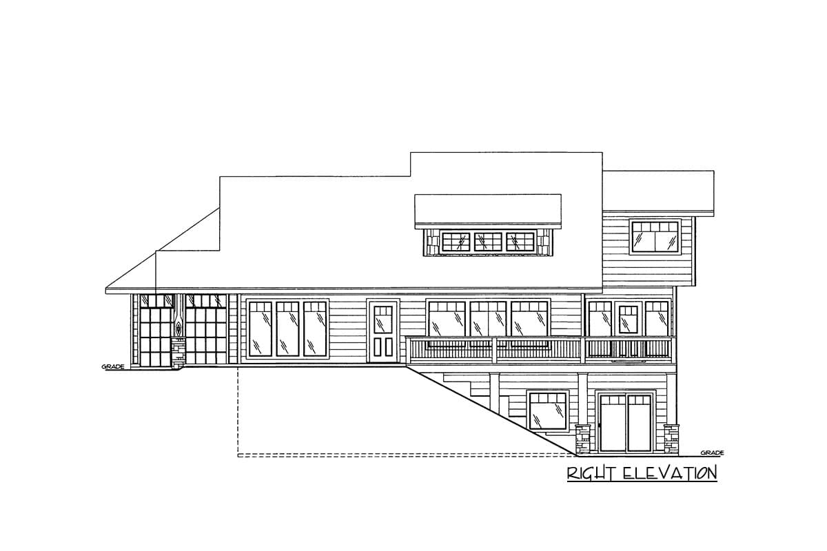 Plan 35542GH: Country Home with Library Loft - Image #4 - Country