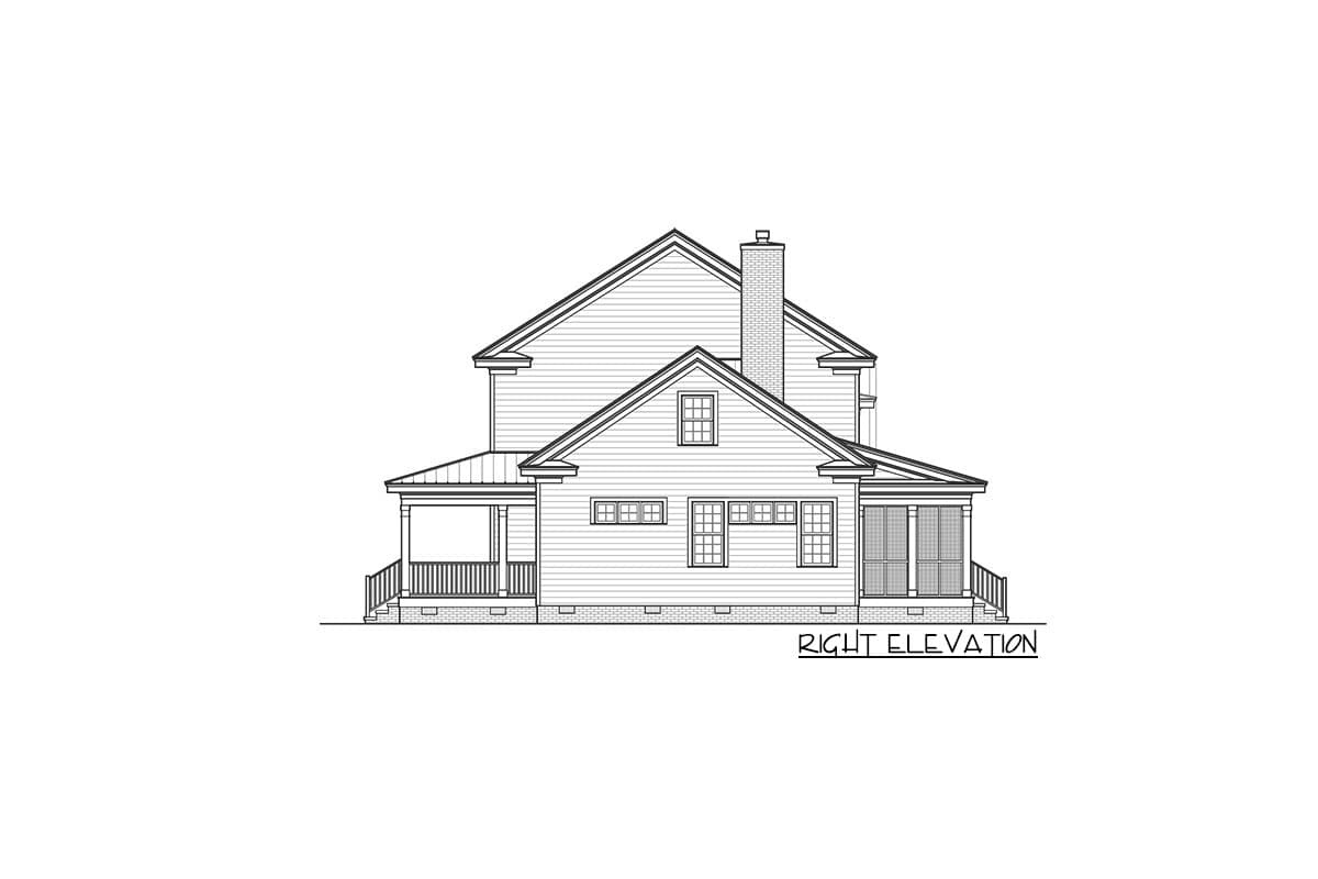 Plan 31528GF: Modern Farmhouse Plan with Wrap-Around Porch and Breezeway - Image #5 - Country, Farmhouse, Traditional