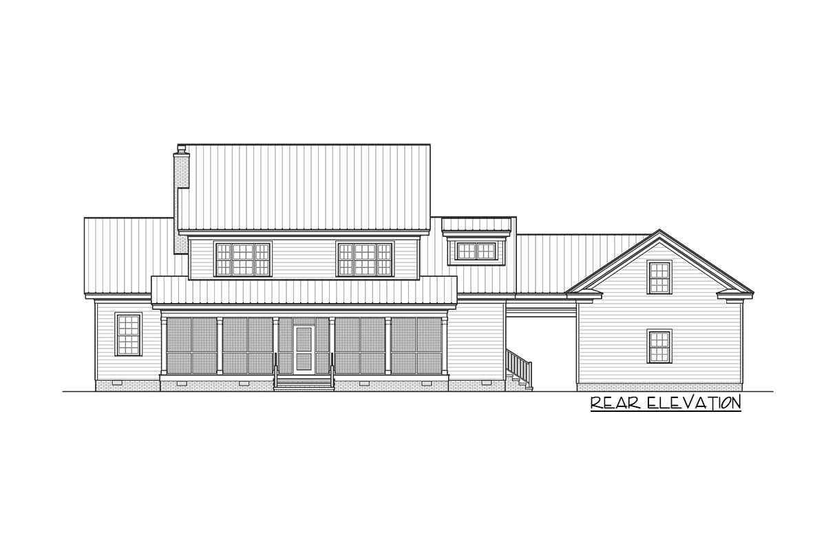 Plan 31528GF: Modern Farmhouse Plan with Wrap-Around Porch and Breezeway - Image #4 - Country, Farmhouse, Traditional
