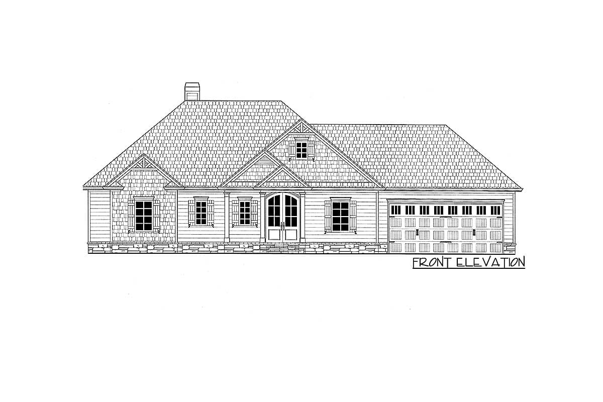 Plan 24366TW: Right-Sized House Plan with Vaulted Great Room and Open Concept Plan - Image #38 - Craftsman, New American, Northwest, Traditional