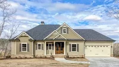 Right-Sized House Plan with Vaulted Great Room and Open Concept Plan