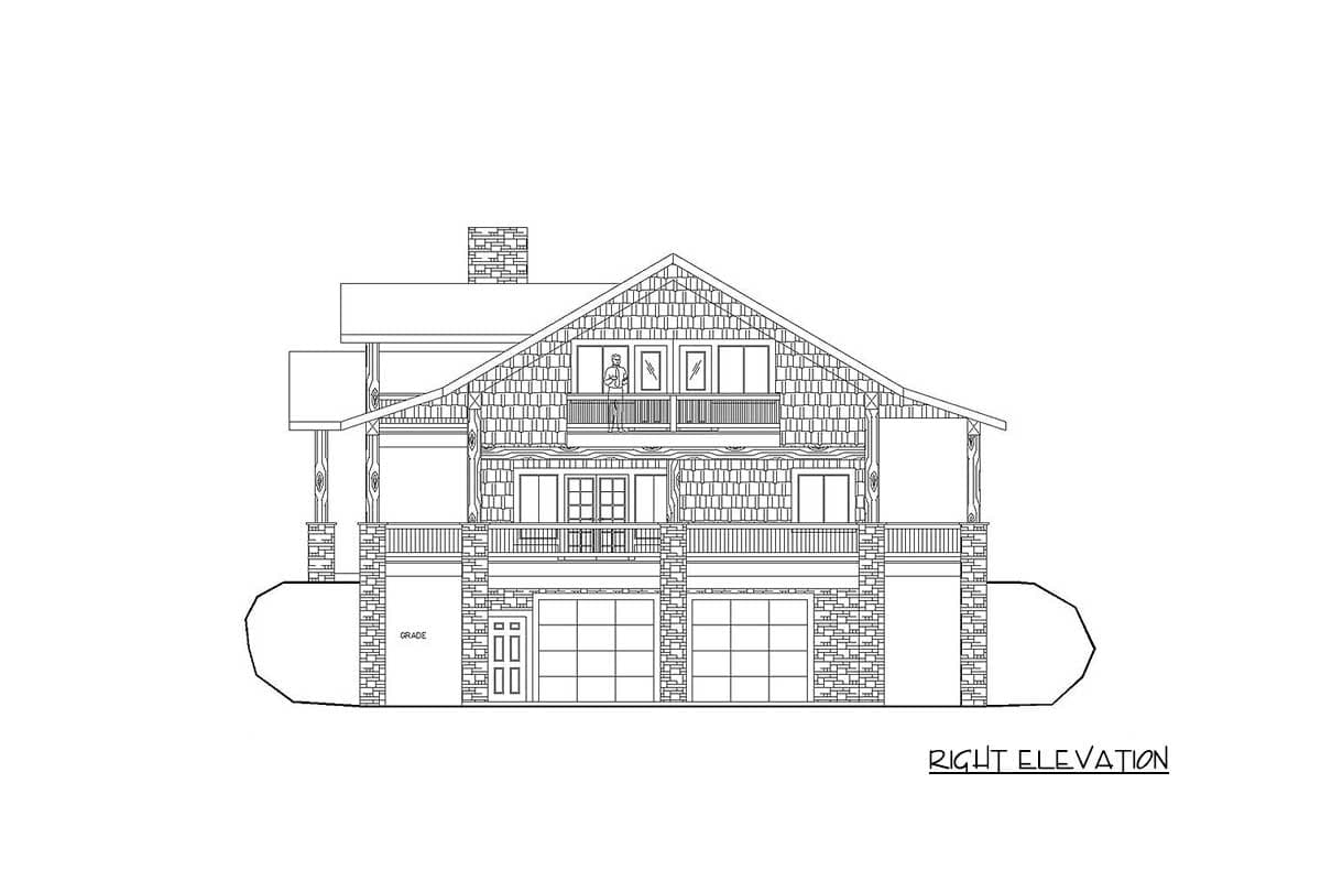 Plan 35544GH: Mountain House Plan with Huge Wrap-Around Porch - 2734 Sq Ft - Image #4 - Craftsman, Mountain, Northwest, Rustic