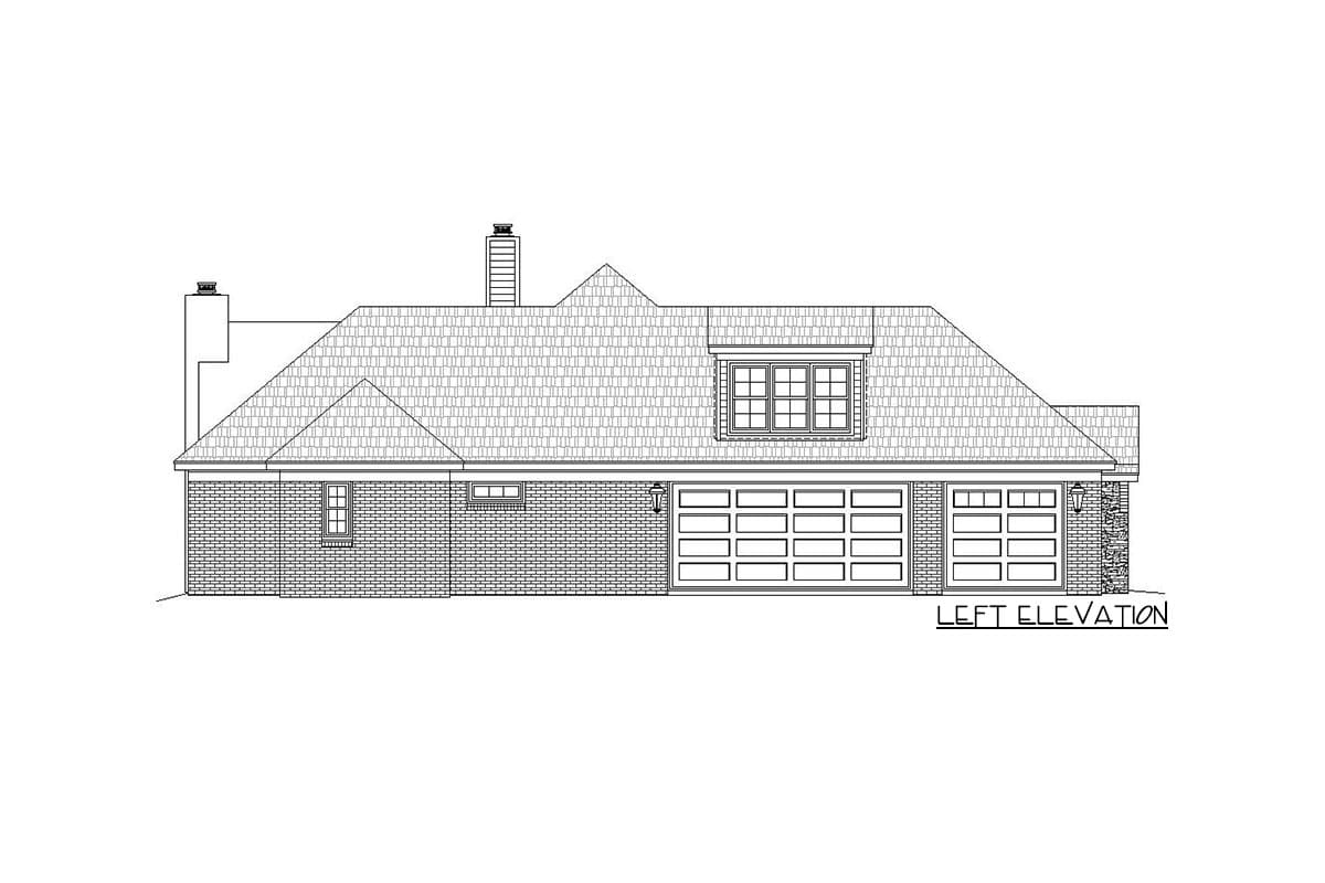 Plan 68487VR: Hill Country House Plan with Future Space - 2700 Sq Ft - Image #7 - Hill Country, Ranch, Rustic, Traditional