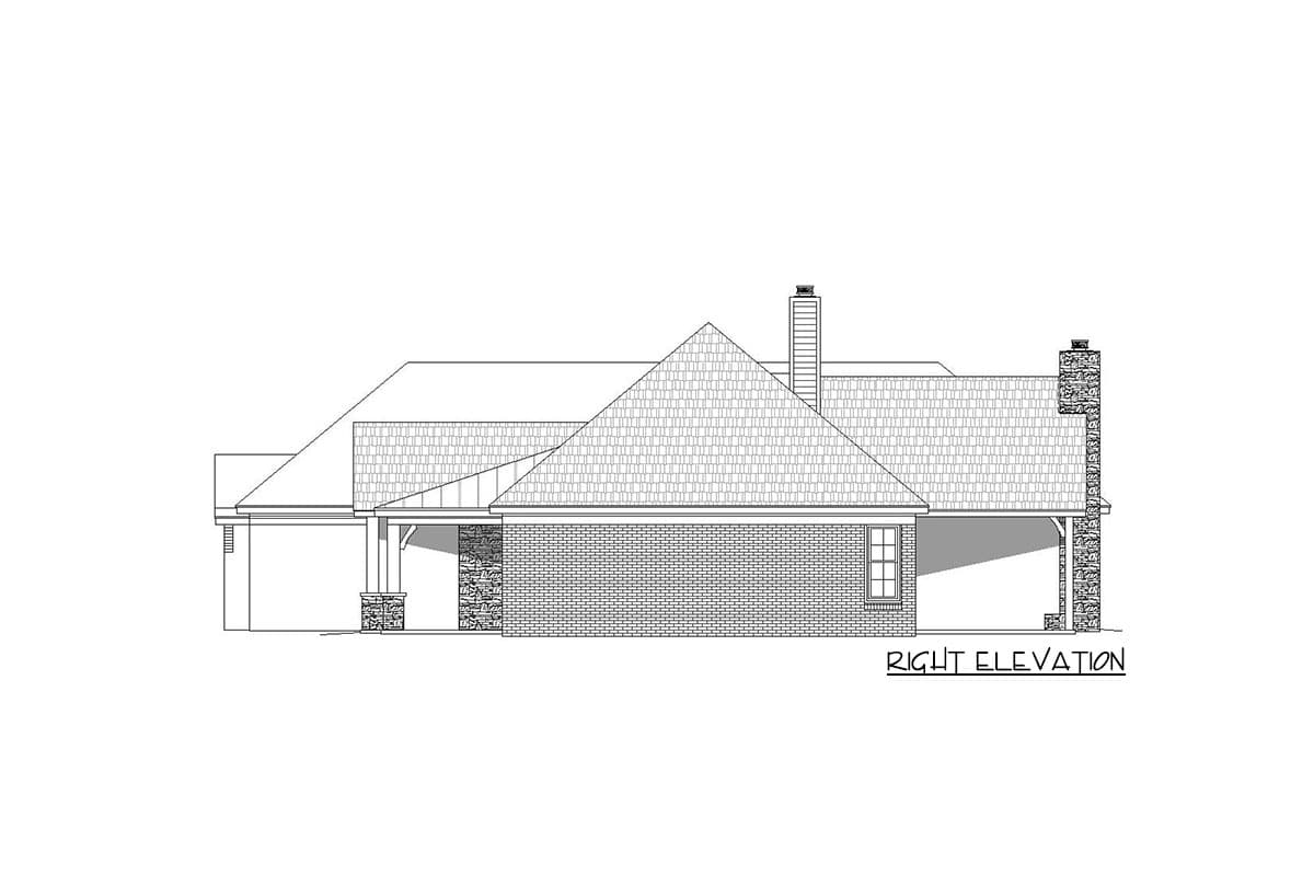 Plan 68487VR: Hill Country House Plan with Future Space - 2700 Sq Ft - Image #9 - Hill Country, Ranch, Rustic, Traditional