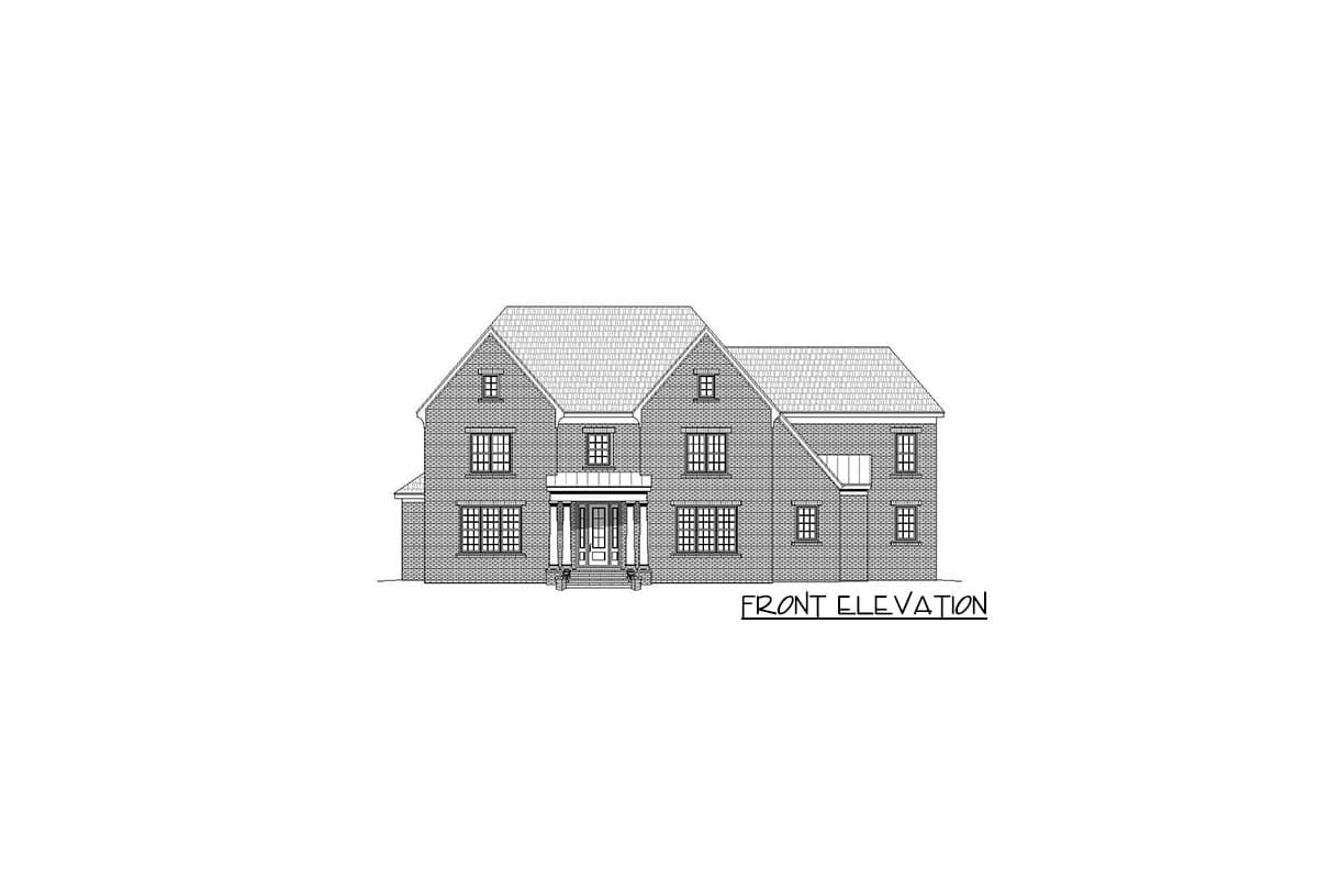Plan 68489VR: Beautiful 4 Bedroom House Plan with Brick Exterior - 5130 Sq Ft - Image #12 - Traditional