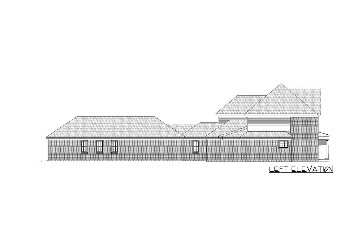 Plan 68489VR: Beautiful 4 Bedroom House Plan with Brick Exterior - 5130 Sq Ft - Image #13 - Traditional