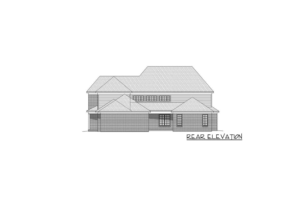 Plan 68489VR: Beautiful 4 Bedroom House Plan with Brick Exterior - 5130 Sq Ft - Image #14 - Traditional