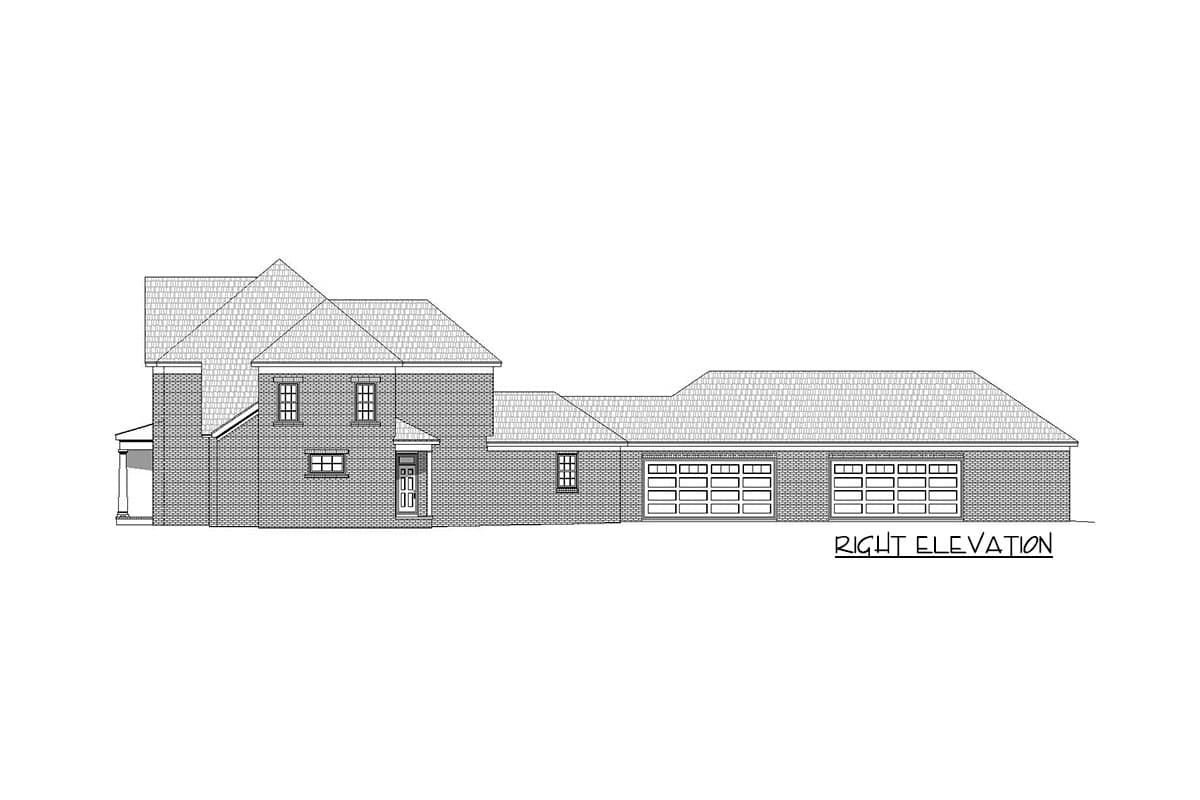 Plan 68489VR: Beautiful 4 Bedroom House Plan with Brick Exterior - 5130 Sq Ft - Image #15 - Traditional