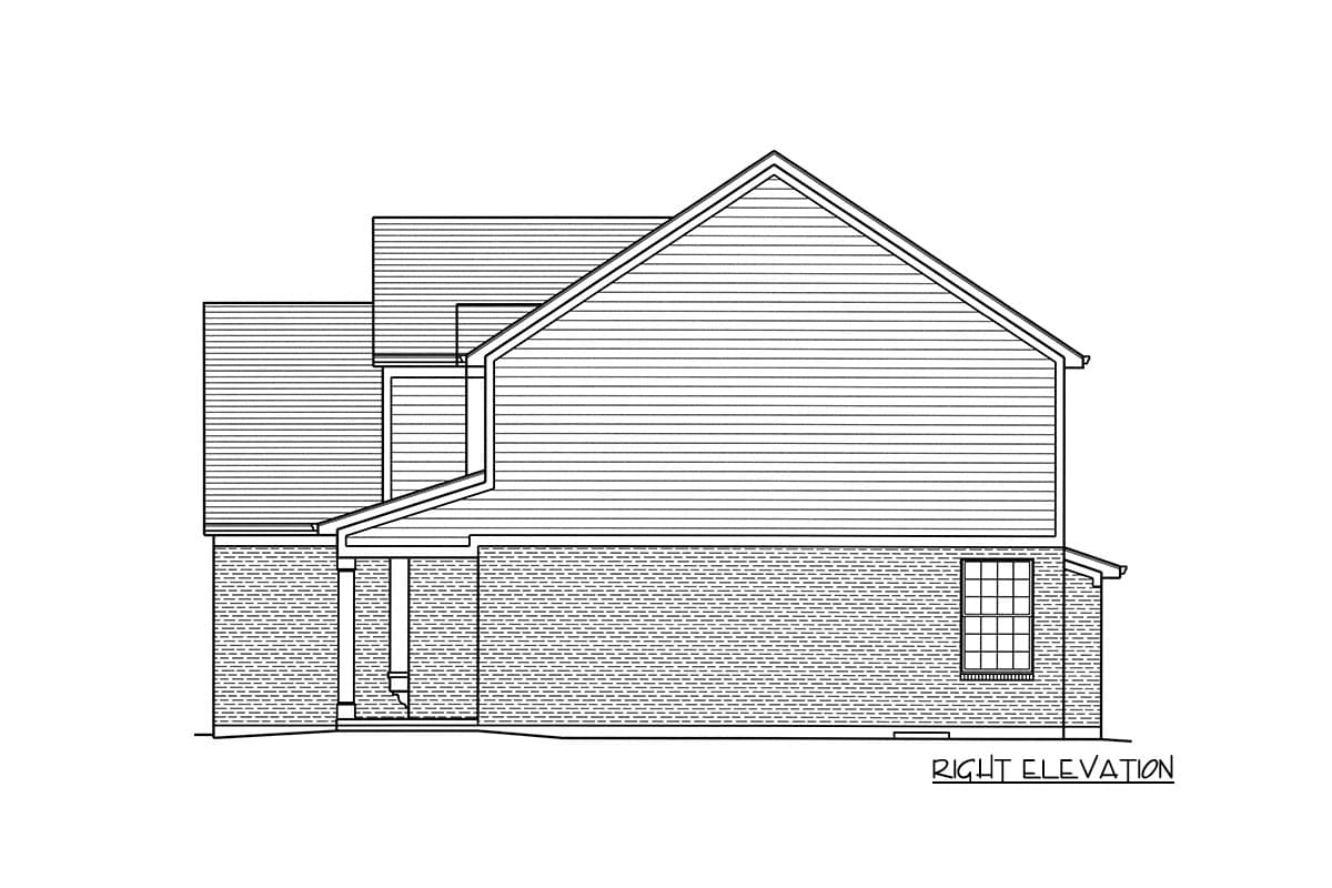 Plan 39258ST: Traditional Two-Story House Plan with Covered Front Porch - Image #4 - Traditional