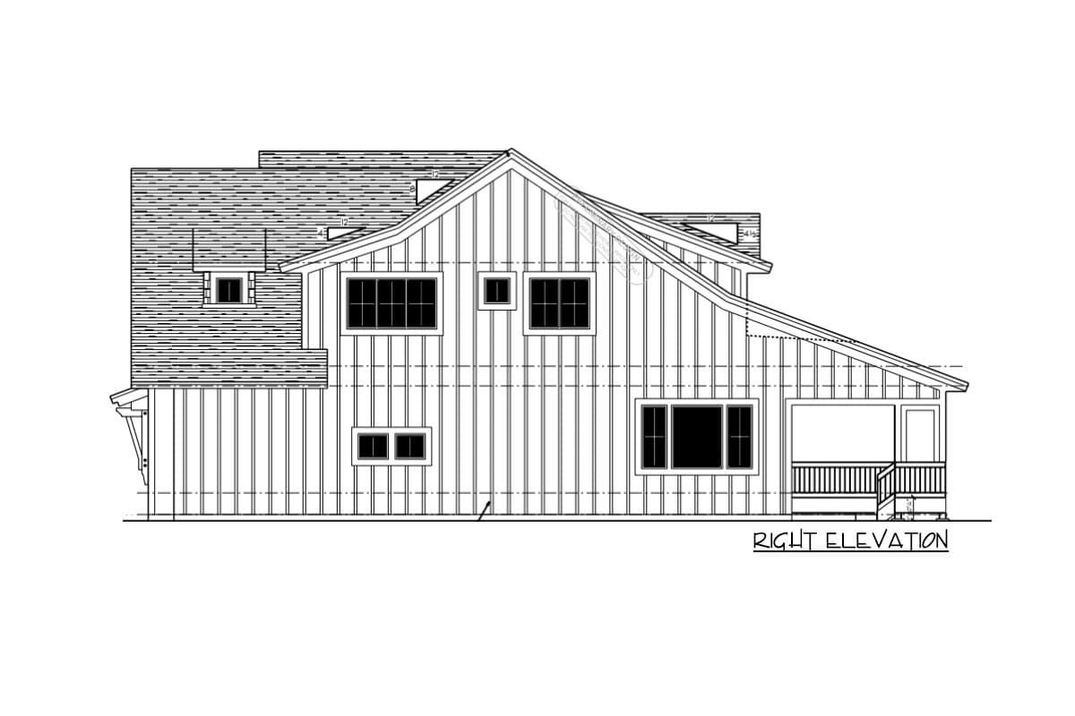 Plan 14654RK: Modern Farmhouse with Optional Finished Lower Level - 3447 Sq Ft - Image #16 - Craftsman, Farmhouse, Modern Farmhouse, New American