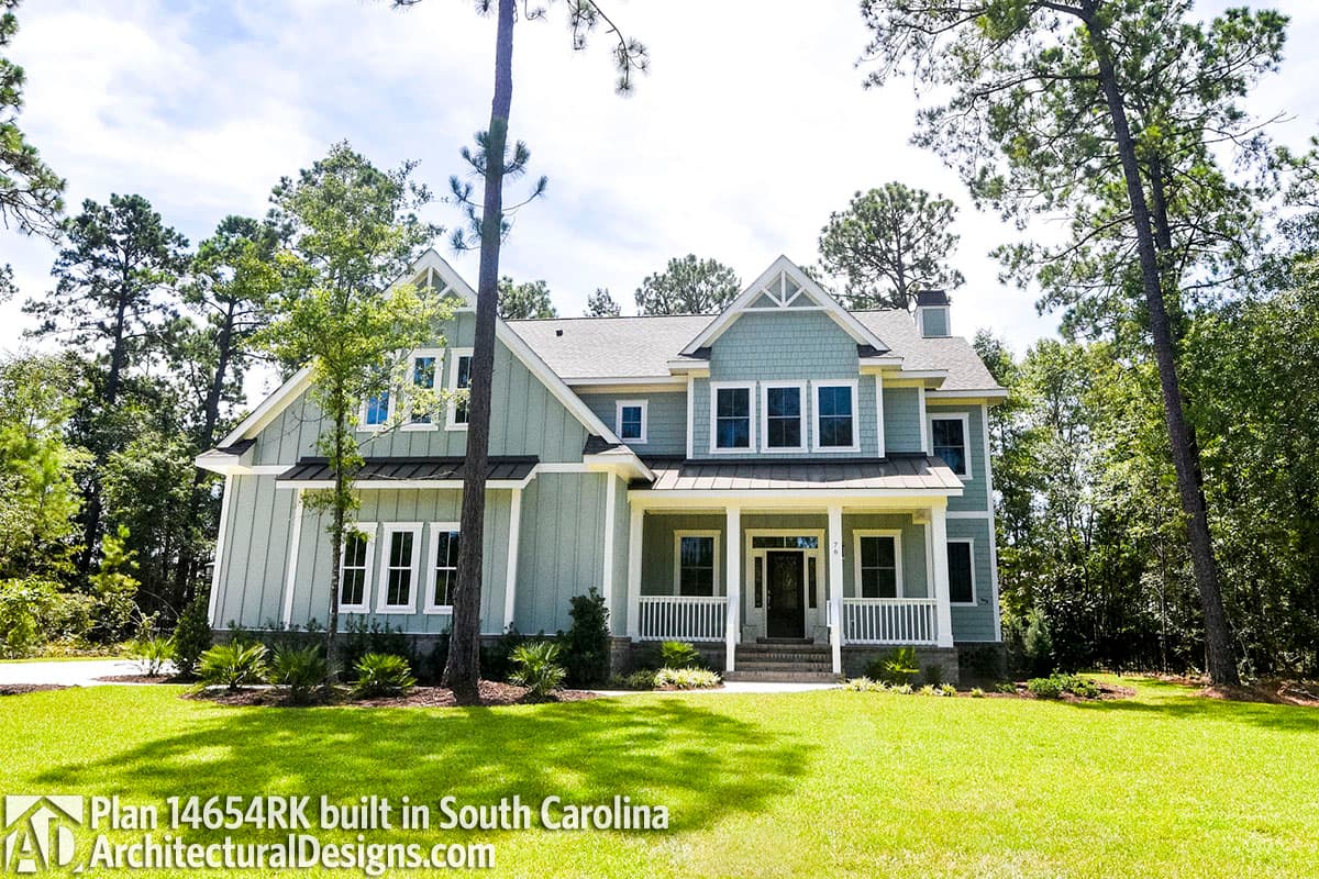 build gallery item - House Plan 14654RK Comes to life in South Carolina
