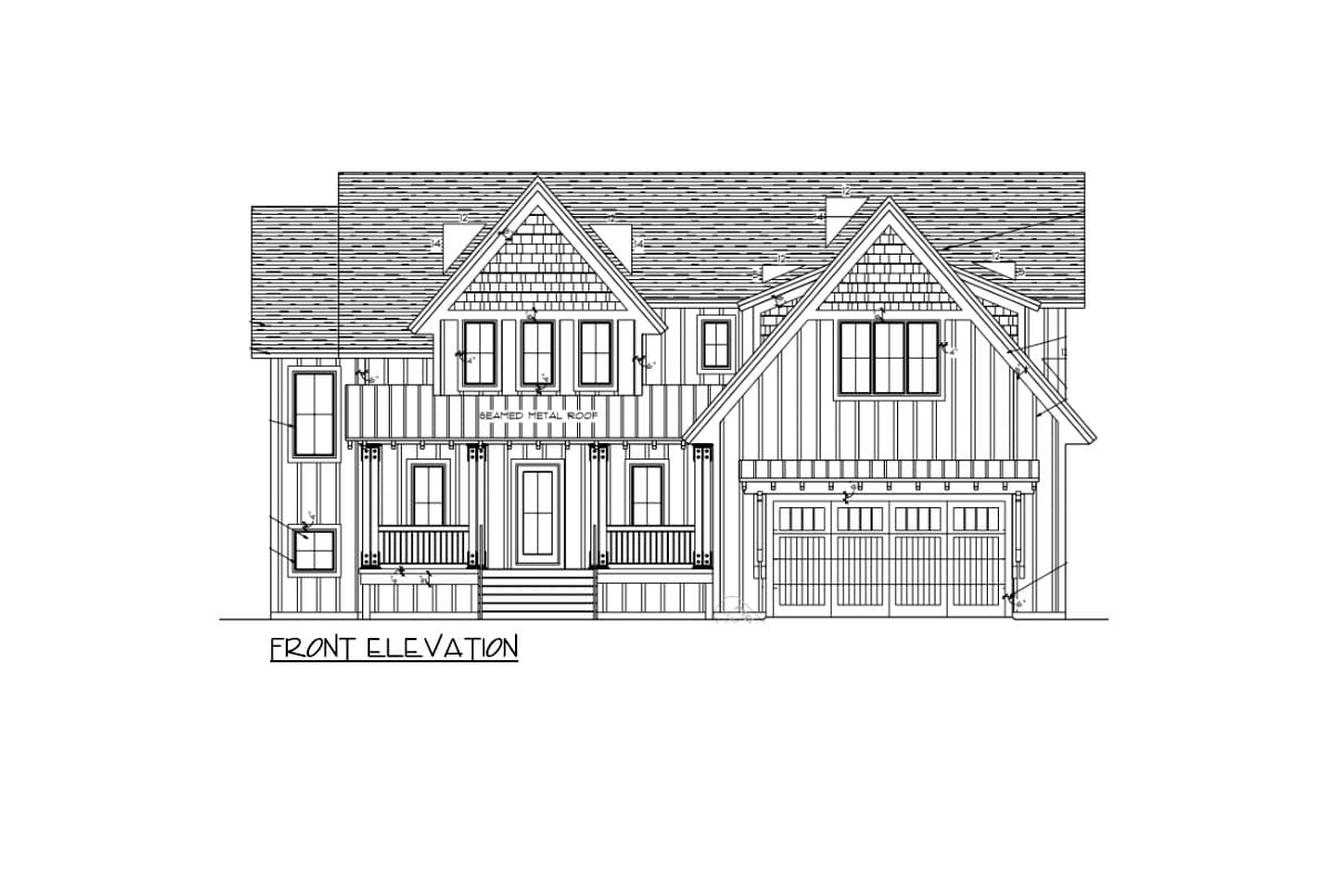 Plan 14654RK: Modern Farmhouse with Optional Finished Lower Level - 3447 Sq Ft - Image #9 - Craftsman, Farmhouse, Modern Farmhouse, New American