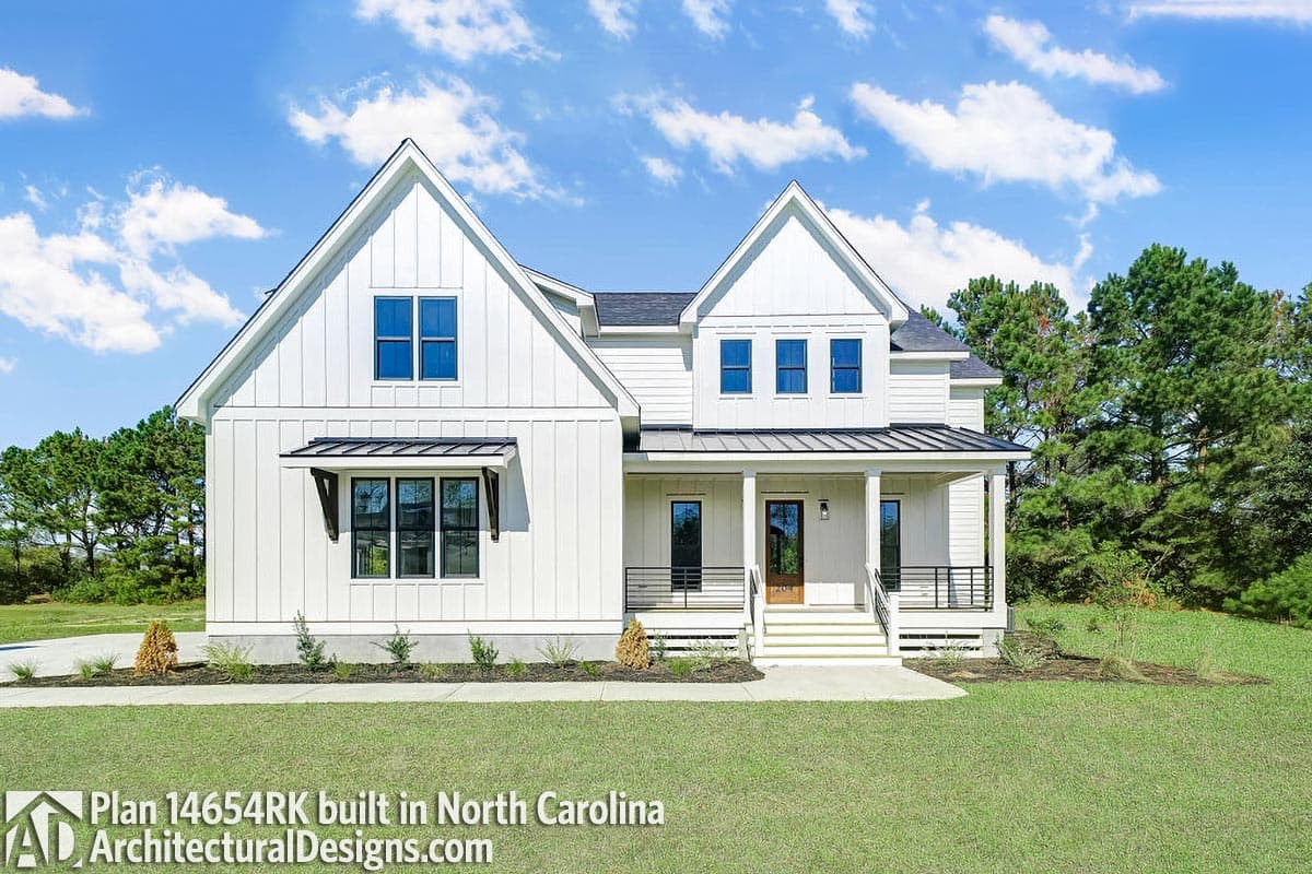 build gallery item - House Plan 14654RK Comes to life in North Carolina