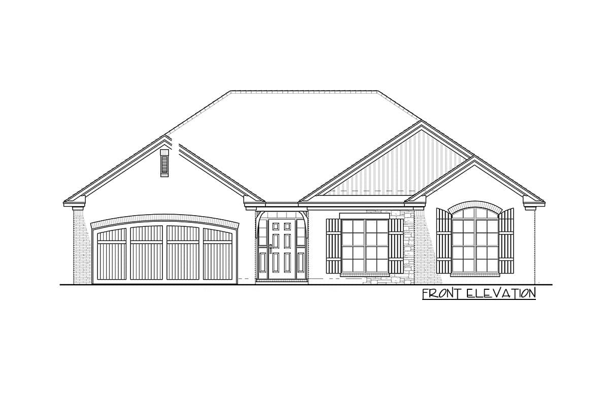 Plan 70556MK: 3-Bed Charmer with Vaulted Great Room - 1745 Sq Ft - Image #17 - Traditional