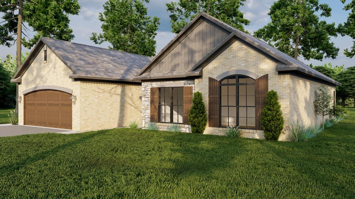 Plan 70556MK: 3-Bed Charmer with Vaulted Great Room - 1745 Sq Ft - Image #8 - Traditional