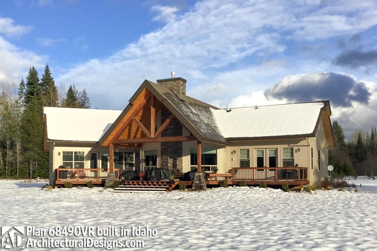 build gallery item - House Plan 68490VR Comes to Life in Idaho