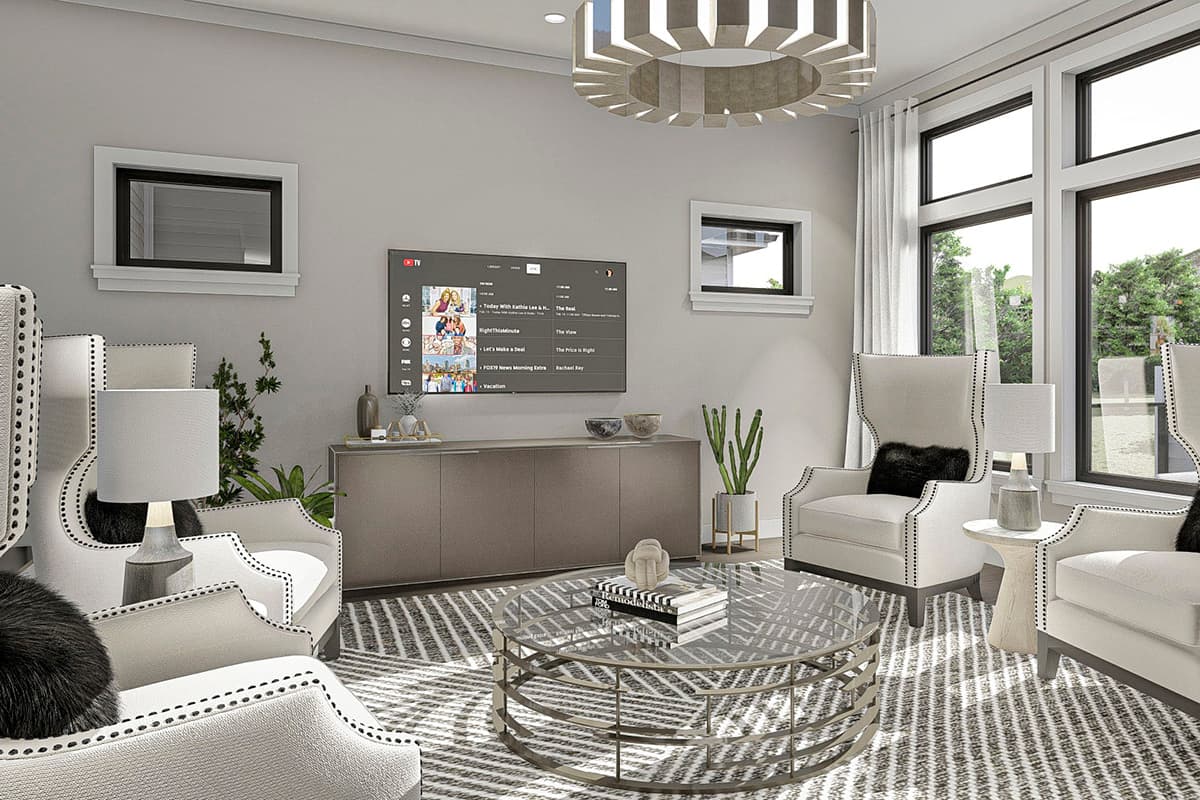 Plan 62675DJ: Modern Mediterranean with Sunken Great Room - Image #8 - European, Mediterranean