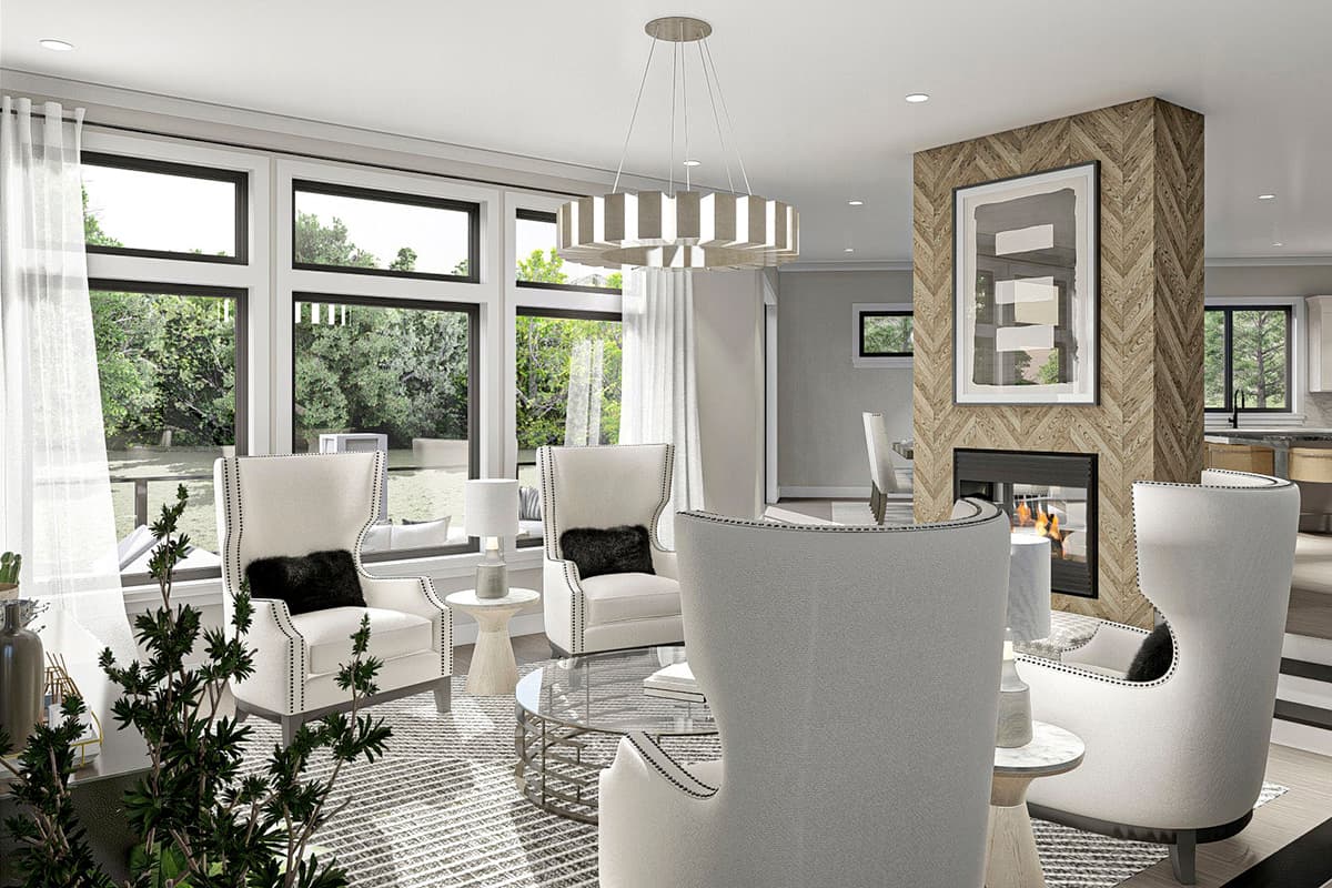 Plan 62675DJ: Modern Mediterranean with Sunken Great Room - Image #10 - European, Mediterranean