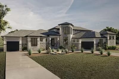 Modern Mediterranean with Sunken Great Room