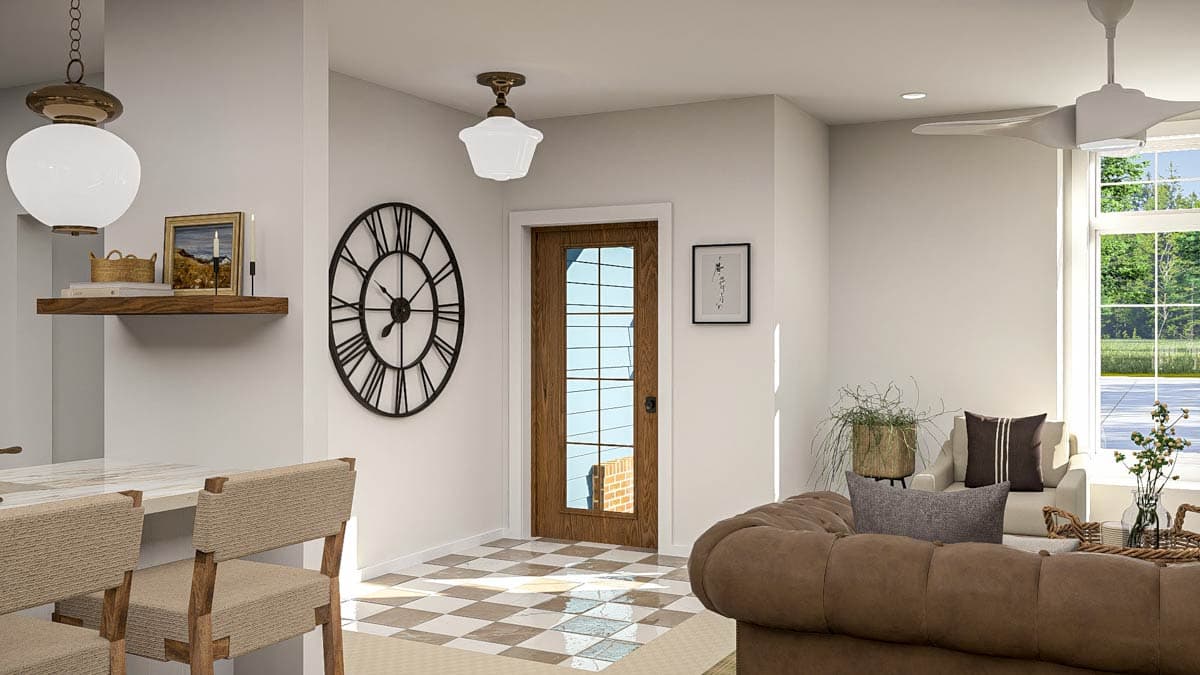 Plan 62680DJ: 3-Bed Ranch House Plan with Clustered Bedroom Layout - 1628 Sq Ft - Image #10 - Northwest, Ranch