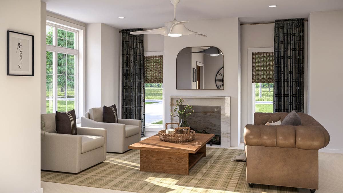 Plan 62680DJ: 3-Bed Ranch House Plan with Clustered Bedroom Layout - 1628 Sq Ft - Image #8 - Northwest, Ranch