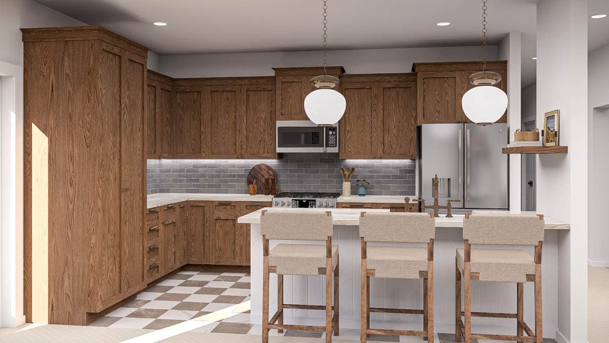 Plan 62680DJ: 3-Bed Ranch House Plan with Clustered Bedroom Layout - 1628 Sq Ft - Image #11 - Northwest, Ranch