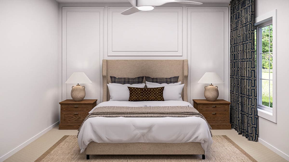 Plan 62680DJ: 3-Bed Ranch House Plan with Clustered Bedroom Layout - 1628 Sq Ft - Image #12 - Northwest, Ranch