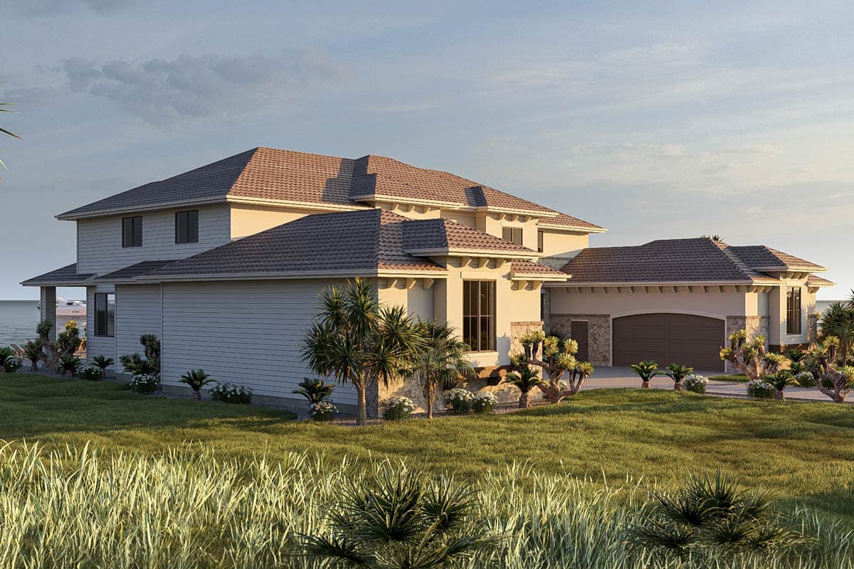 Plan 62682DJ: Luxurious 5-Bedroom Mediterranean House Plan with 2-Story Great Room - 4853 Sq Ft - Image #10 - Mediterranean, Spanish, Tuscan