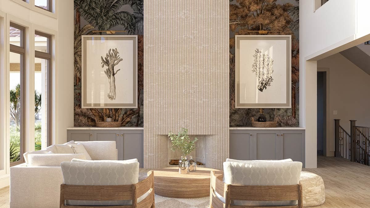 Plan 62682DJ: Luxurious 5-Bedroom Mediterranean House Plan with 2-Story Great Room - 4853 Sq Ft - Image #9 - Mediterranean, Spanish, Tuscan