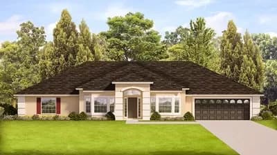 One Level European House Plan