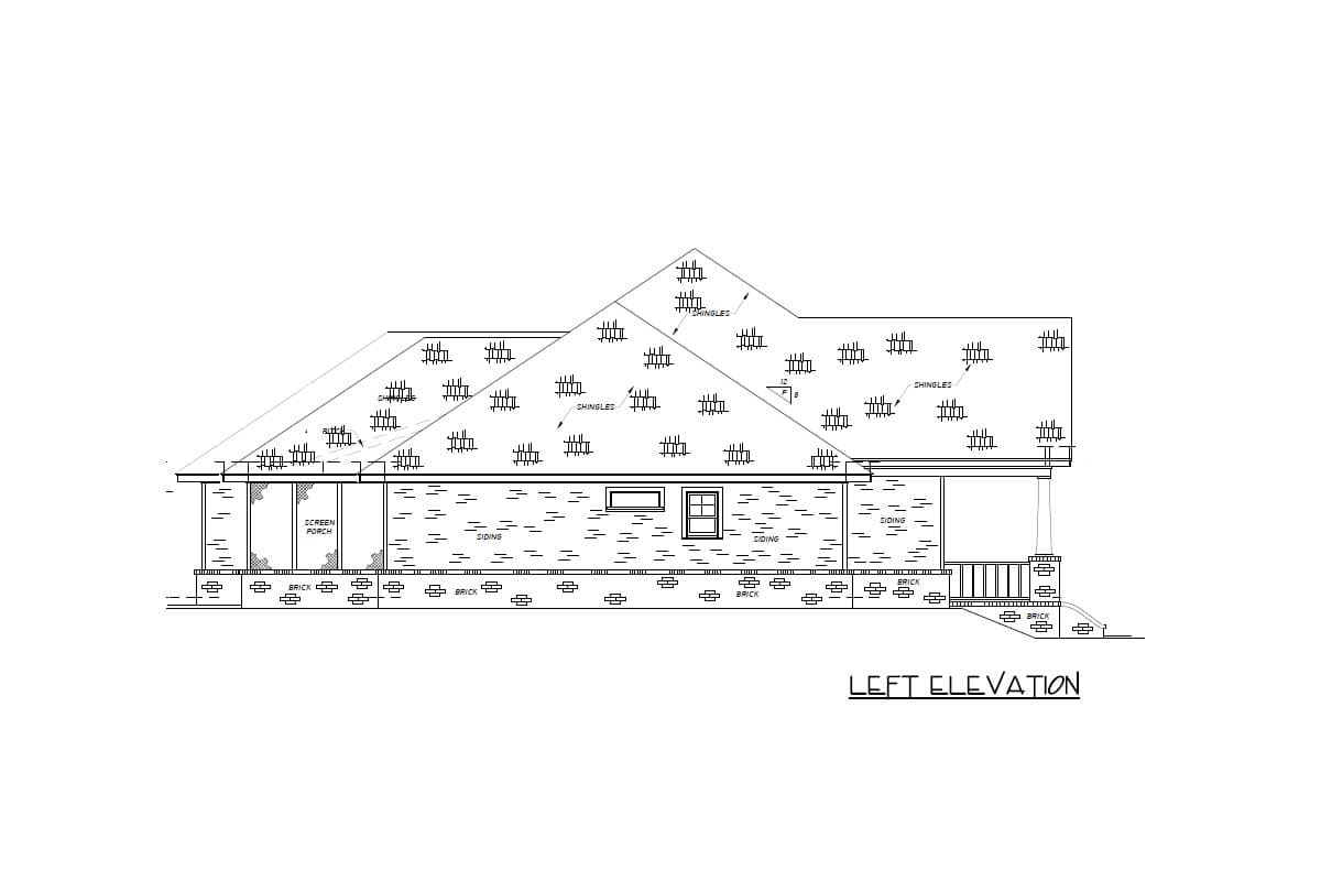 Plan 83896JW: Split Bedroom House Plan with Three Gables - Image #27 - Craftsman, Northwest