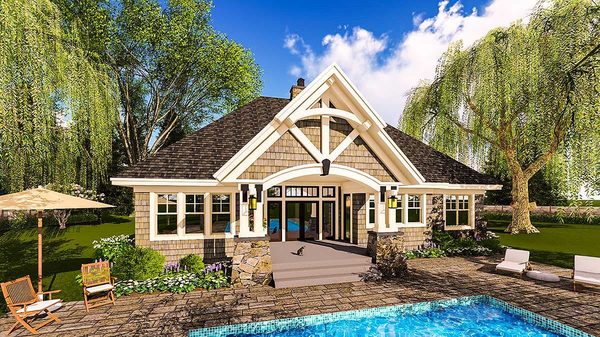 Plan 14656RK: Highly-Detailed Craftsman Home Plan with Bonus Suite Over Garage - Image #7 - Bungalow, Craftsman, Northwest