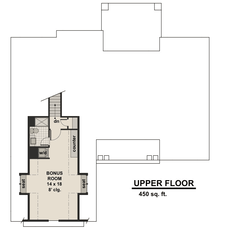 Plan 14656RK: Highly-Detailed Craftsman Home Plan with Bonus Suite Over Garage - Floor Plan - 2nd Floor - Bungalow, Craftsman, Northwest